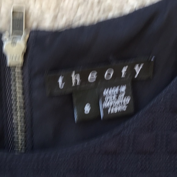 Theory navy textured dress  8 - Picture 3 of 5
